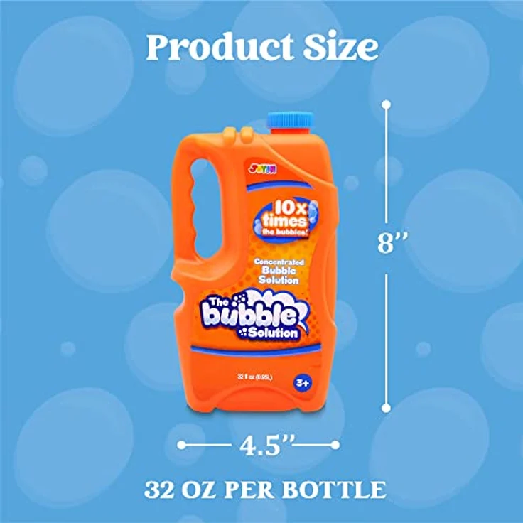 2x0. 95L Concentrated Seifenblasenflüssigkeit (bis zu 19 L) Seifenblasen Nachfüllflasche für Mischung der Riesenseifenblasen und Normale Seifenblase für Seifenblasenmaschine Seifenblasenpistole – Bild 6