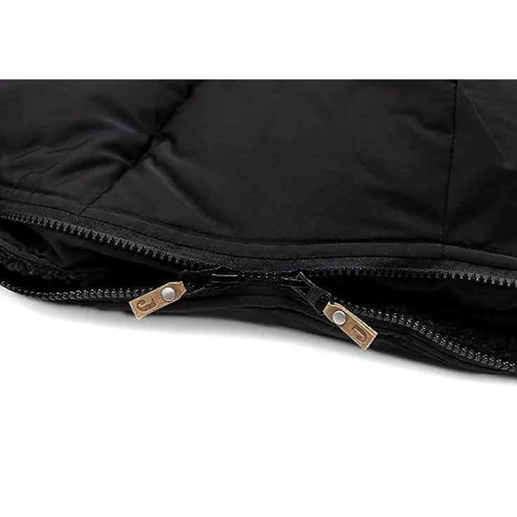Jollein 025-800-67084 Footmuff for Buggy Black, wasserabweisend mit Teddy-Stoff gefüttert – Bild 5