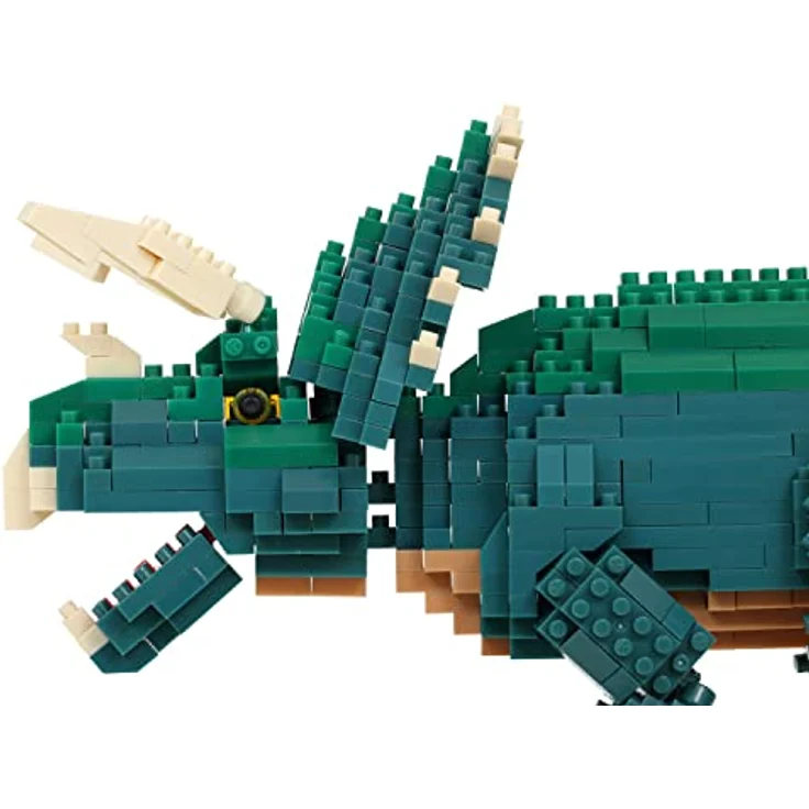 nanoblock Kawada Bandai NB Triceratops Deluxe, Miniaturisierte Bausteine für den Dinosaurier-Fan, über 930 Teile – Bild 3