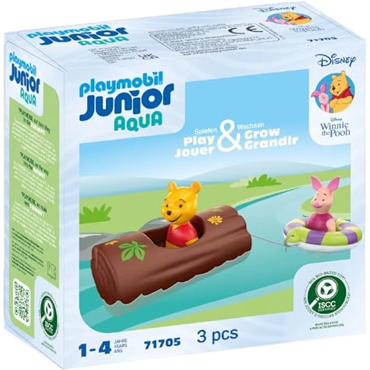 Playmobil® Konstruktions-Spielset Winnies & Ferkels Wasserabenteuer, JUNIOR & Disney, (3 St), Made in Europe – Bild 3