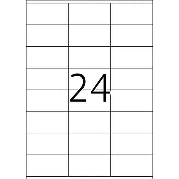 TopStick 8705 Adressetiketten, 24000 Stück, selbstklebend, bedruckbar, matt, blanko, 70 x 36 mm, weiß, 1000 Blatt mit 24 Etiketten pro A4 Bogen – Bild 2