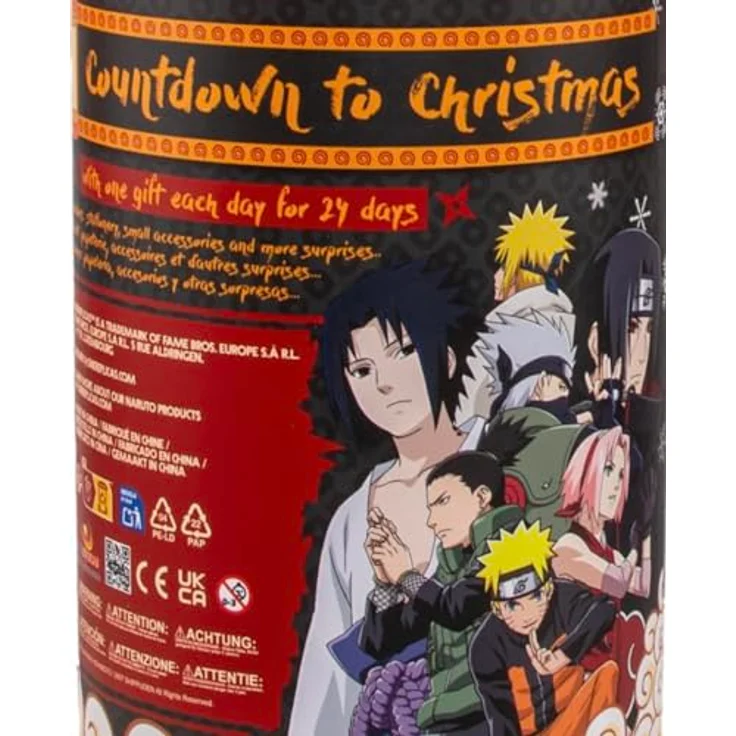 Cinereplicas Naruto Adventskalender Deluxe 2025, mit 24 exklusiven Geschenkartikeln, offiziell lizenziertes Merchandise für Fans und Sammler – Bild 2