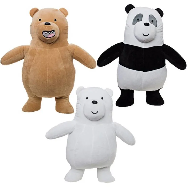 Tinisu Kuscheltier Bären 40 cm We Bare Bears: Bären wie wir Plüschtier Kinder, weiches Bär Plüschtier, hochwertige Verarbeitung