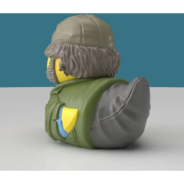 TUBBZ Mini: Jaws - Quint Cosplay-Gummiente Vinyl-Figur, 5 cm groß in Mini-Badewanne mit Jaws-Logo – Bild 4