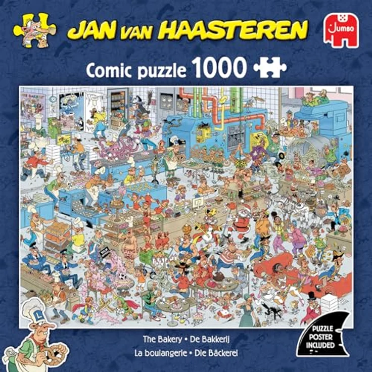 JUMBO Jan Van Haasteren – La Boulangerie – Lustiges 1000 Teile Puzzle für Erwachsene aus 100% recyceltem Karton – Bild 2