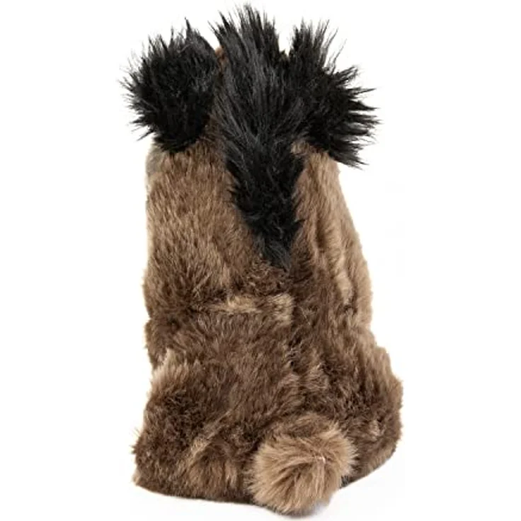 Teddys Rothenburg Kuscheltier Wildschwein, 18 cm sitzend aus kuschelweichem Plüsch, dunkelbraun, maschinenwaschbar bis 30°C – Bild 4