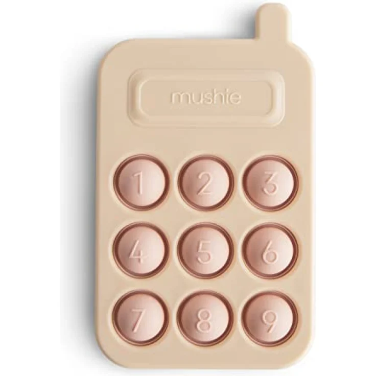 mushie Phone Press Toy Blush, Fidgetspielzeug aus lebensmittelechtem Silikon und ABS-Kunststoff, für Kinder ab 10 Monaten – Bild 1