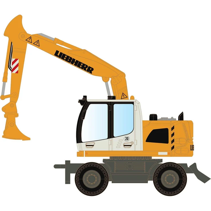 Hobbytrain Liebherr Compact Bagger mit Tieflöffel, Minis by Lemke LC4266 N, Modellbau Zubehör – Bild 1
