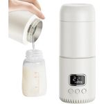 Welikera Baby Flaschenwärmer, 350ml, 10000mAh Akku, 8 Min Schnellaufheizung, präzise Temperaturregelung 37-55°C, 12 Stunden Warmhaltefunktion