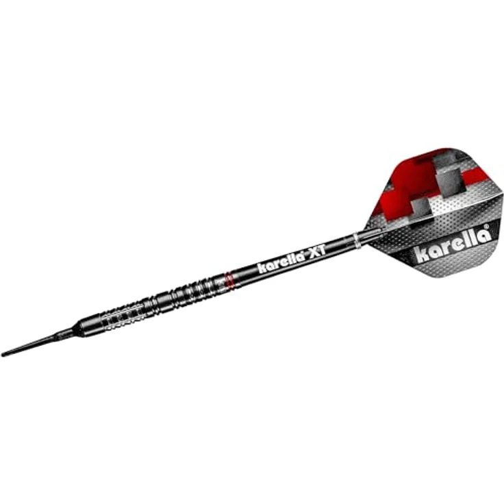 Karella SuperDrive 90% Tungsten Softdart, 20g, für elektronische Dartscheibe, 2BA Gewinde, 3 Dartpfeile mit Kunststoffspitze, Dartautomat, Wolfram, Profidart mit Flight und Shaft – Bild 2
