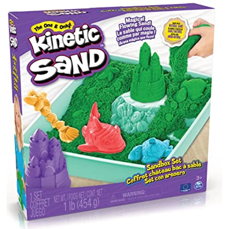 Spin Master Kinetic Sand Box, Bastelsand in verschiedenen Farben erhältlich, 1 Stück – Bild 3