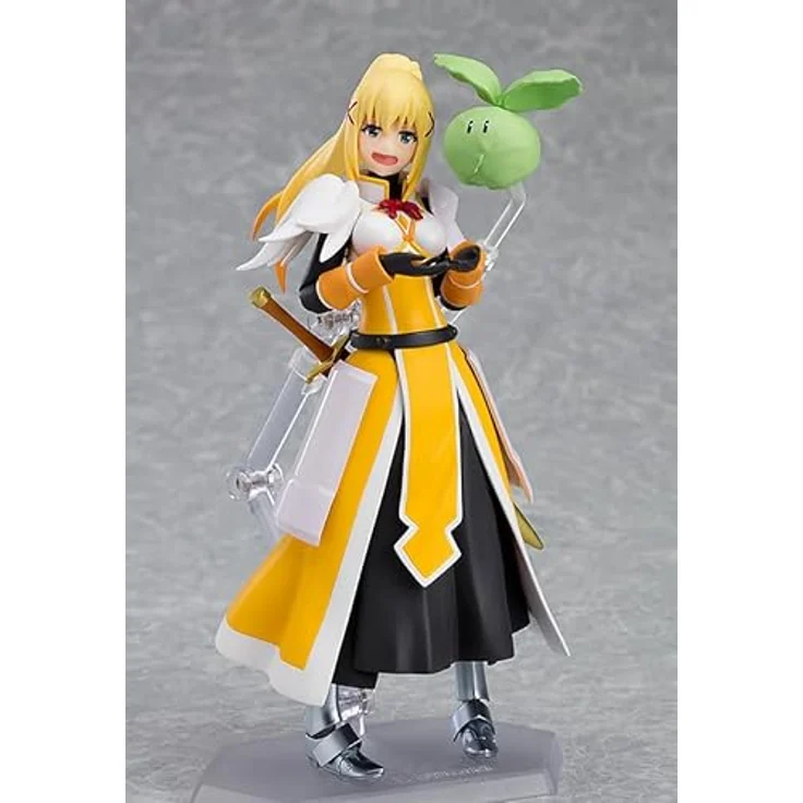 Max Factory Kono Subarashii: Sekai ni Shukufuku Wo!: Darkness Figma Actionfigur mit beweglichen Gelenken, drei Gesichtsplatten, Schwert und beweglichem Ständer – Bild 3