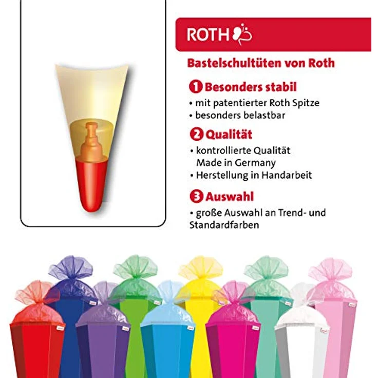 Roth Schultüte - 70cm Pink Schultüte – Bild 7