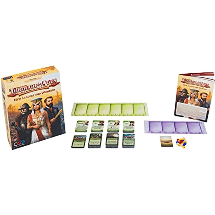 Czech Games Edition Through The Ages: New Leaders & Wonders, Brettspiel für 2-4 Spieler, ab 14 Jahren, Premiumqualität – Bild 4