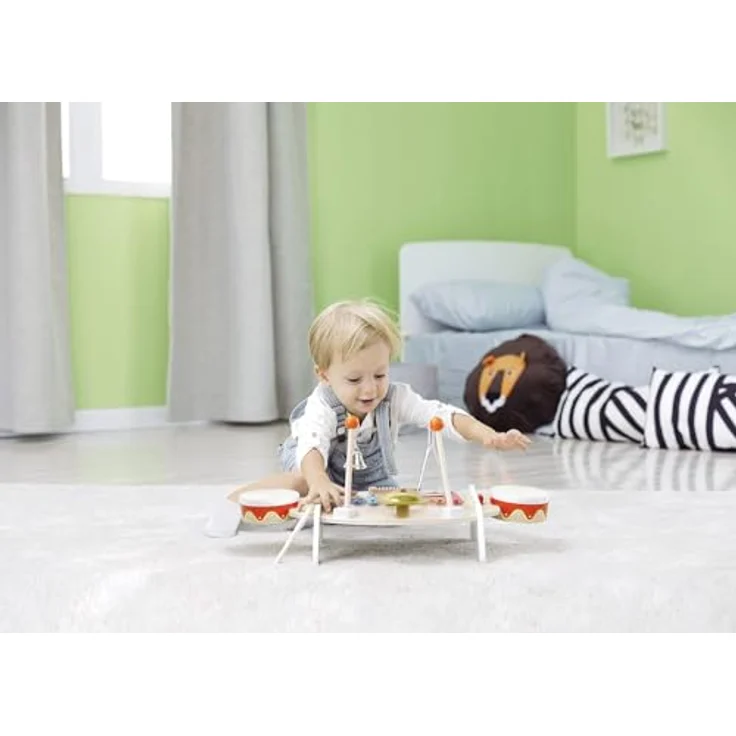 Classic World 40529 Wood Toys Musiktisch, weiß – Bild 2