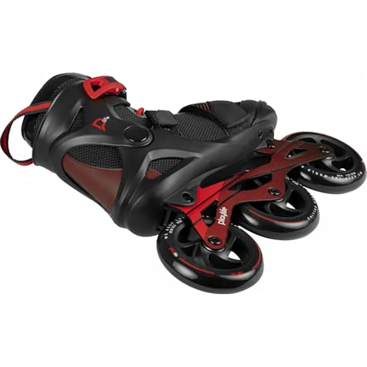 Playlife Inline Skates GT Black 110, Schwarz, Unisex für Herren und Damen, 110mm/80A Rollen, ABEC 7 Kugellager, Art. nr.: 880272 – Bild 3