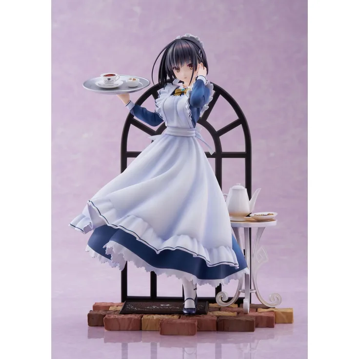 AliceGlint Cafe Stella and the Reaper's Butterfly PVC Statue 1/7 Natsume Shiki, 24 cm, detailreich und im Massstab 1/7, in bedruckter Fensterbox