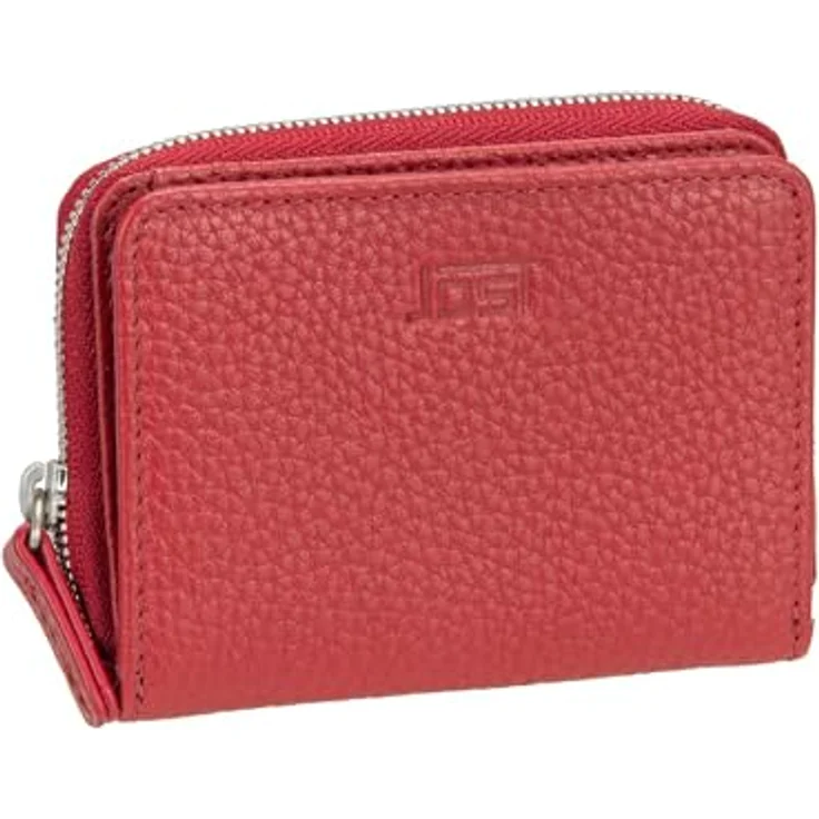 Jost Vika Geldbörse, RFID Schutz, 100% Leder, 7.5 cm x 10 cm x 2.5 cm, rot – Bild 1