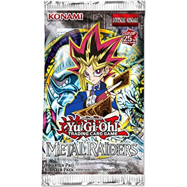 Yu-Gi-Oh! TRADING CARD GAME Metal Raiders Display-Deutsche Ausgabe, 25th Anniversary Edition, Sammelkarten Booster-Set mit mächtigen Fallenkarten – Bild 2
