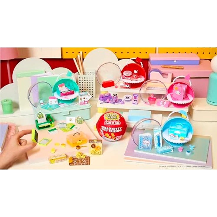 MGA Entertainment MGA's Miniverse - Make It Mini Hello Kitty, Schreibwaren Set zum Selberbasteln, Miniaturformat – Bild 8