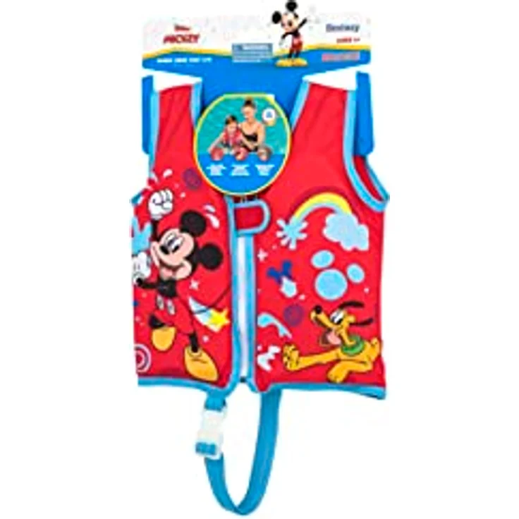 Bestway Swim Safe ABC Disney Junior Schwimmweste mit Textilbezug Stufe B Mickey & Friends, 1-3 Jahre – Bild 4