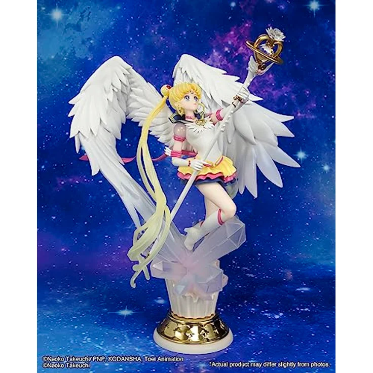 TAMASHII NATIONS - Pretty Guardian Sailor Moon Cosmos: Der Film - Ewiger Sailor Moon - Dunkelheit Ruft zum Licht und Licht, beschwört Dunkelheit, Bandai Spirits FiguartsZERO Chouette Figur, Höhe ca. 23,9 cm – Bild 5