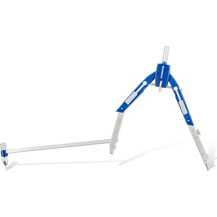 STAEDTLER Zirkel Mars Comfort, Schnellverstellung, mit Drucktasten und Spindelführung, exakt und präzise, Set mit Verlängerungsstange und Universaladapter, Etui mit Klappdeckel, 552 02 – Bild 2
