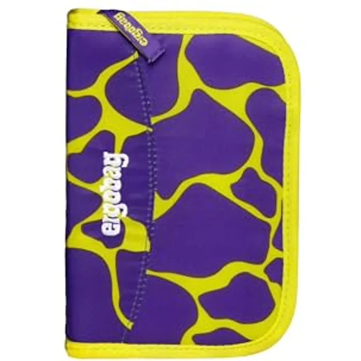 ergobag Federmäppchen Set 22-teilig, Lyra Buntstifte, Stundenplan-Fach, Kleingeld Fach, Lineal SuBärkraft - Lila