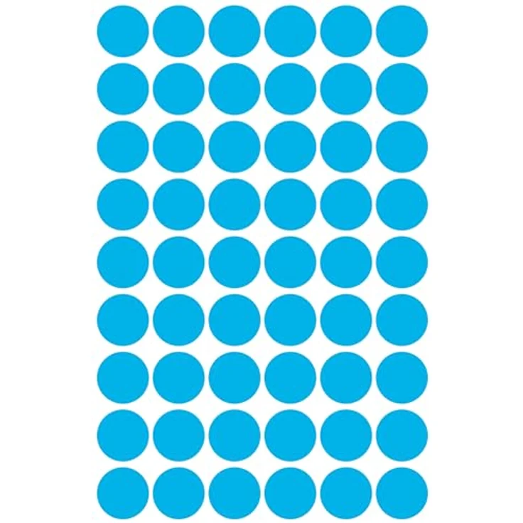 AVERY Zweckform Klebepunkte 3142, beschriftbare Markierungspunkte, blau, Ø 12,0 mm, 270 St. – Bild 9