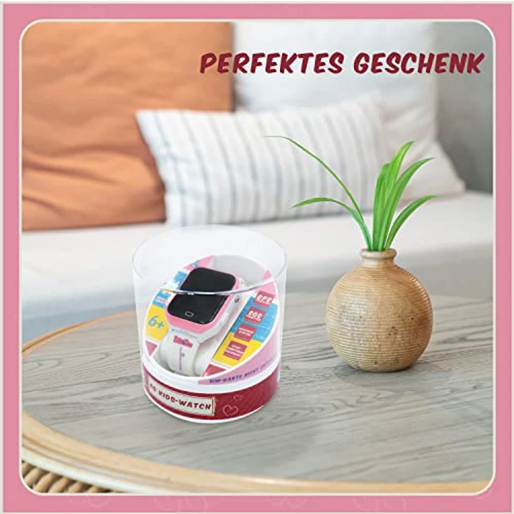 Technaxx Bibi und Tina 4G Kids-Watch Uhr für Mädchen mit lustigen Bibi & Tina Filtern die mit der integrierten Kamera gemacht Werden. Chat, Videoanrufe, Video, Kamera, Fitness & Körpertemperatur, Rosa – Bild 4