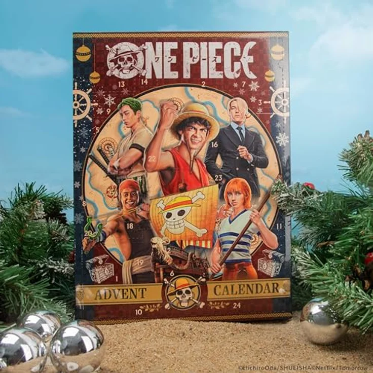 Cinereplicas - One Piece Adventskalender 2024 - Offizielle Lizenz, Anime Weihnachtskalender mit 24 einzigartigen Geschenken - Originaldesign – Bild 4