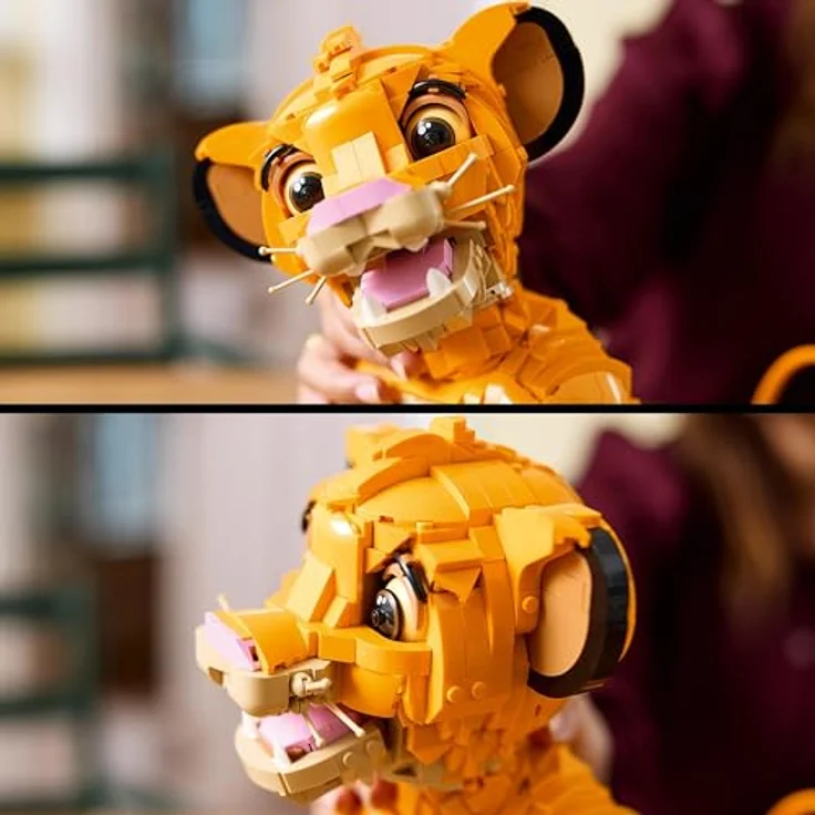 LEGO Disney Simba, der Junge König der Löwen Bauspielzeug - Entspannende Aktivität für Erwachsene, Geschenkidee für Filmfans, 43247 - Preisvergleich – Bild 4