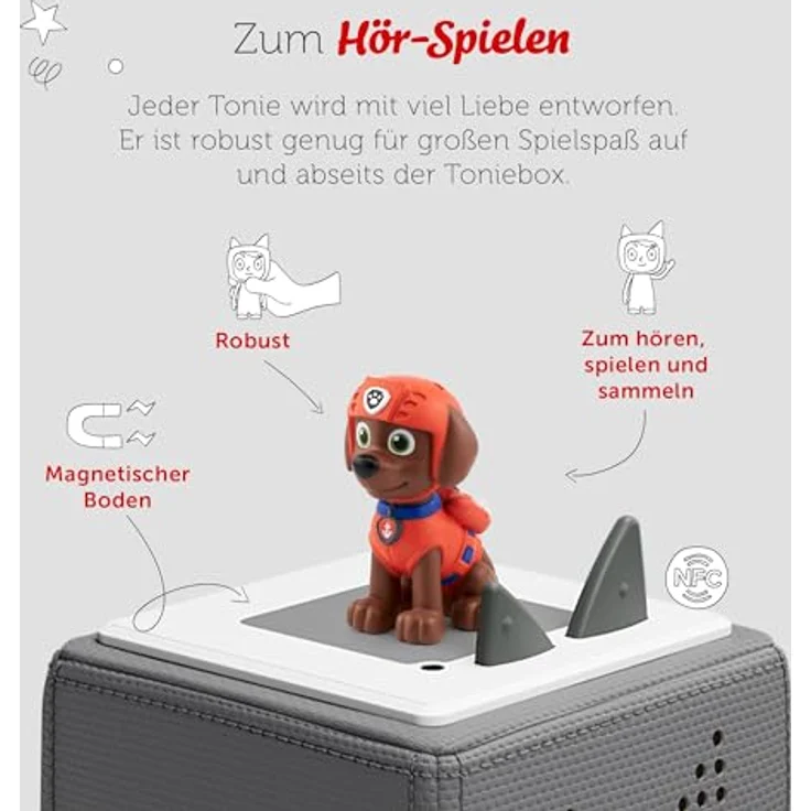 tonies Hörfiguren für Toniebox, PAW Patrol – Zuma, Hörspiel mit 4 Geschichten für Kinder ab 3 Jahren, Spielzeit ca. 51 Minuten – Bild 3