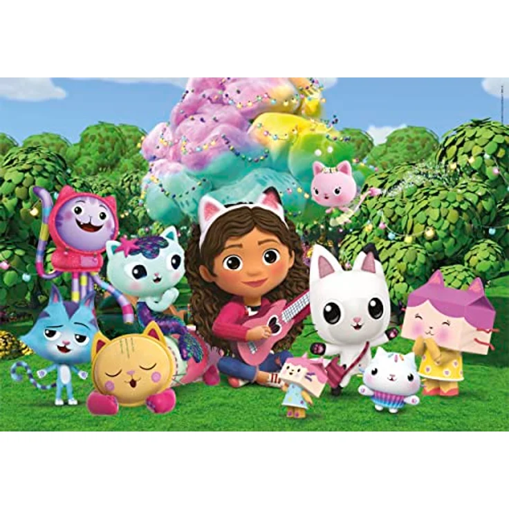 Clementoni Dreamworks Gabby's Dollhouse - Puzzle mit 24 Maxi-Teilen für Kinder ab 3 Jahren, Buntes Kinderpuzzle mit besonderer Leuchtkraft, 28520 von Clementoni – Bild 2