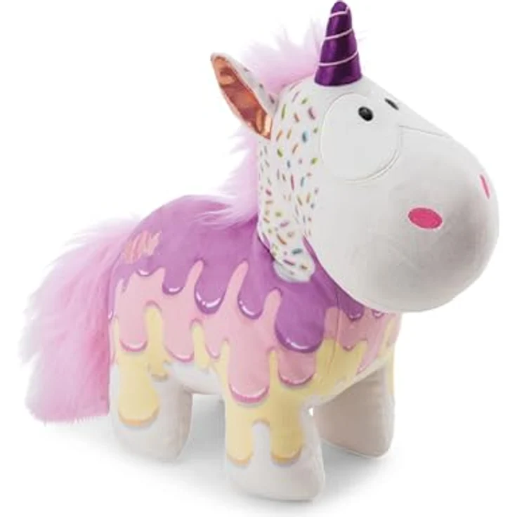 NICI Kuscheltier Einhorn Sweety Rainbow 32cm, Weiß, weiches Plüschtier mit buntem Candy-Look und glitzerndem Stirnhorn, ideales Geschenk für Kinder und Erwachsene | 61908 – Bild 1