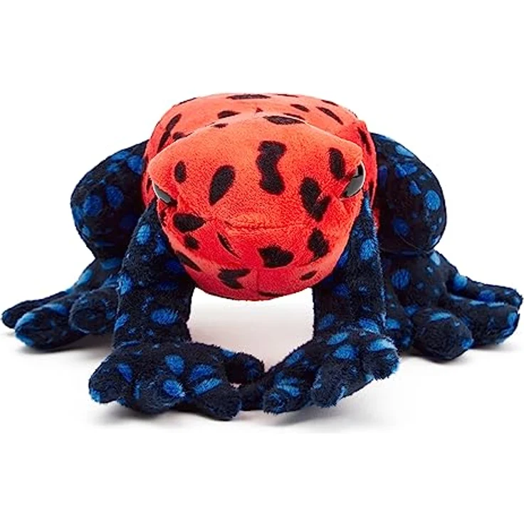 Zappi Co Scarlett der Erdbeerrot/Schwarz Plüsch-Pfeilgiftfrosch, 100% recyceltes Kuscheltier (15cm), umweltfreundlich und waschbar – Bild 5