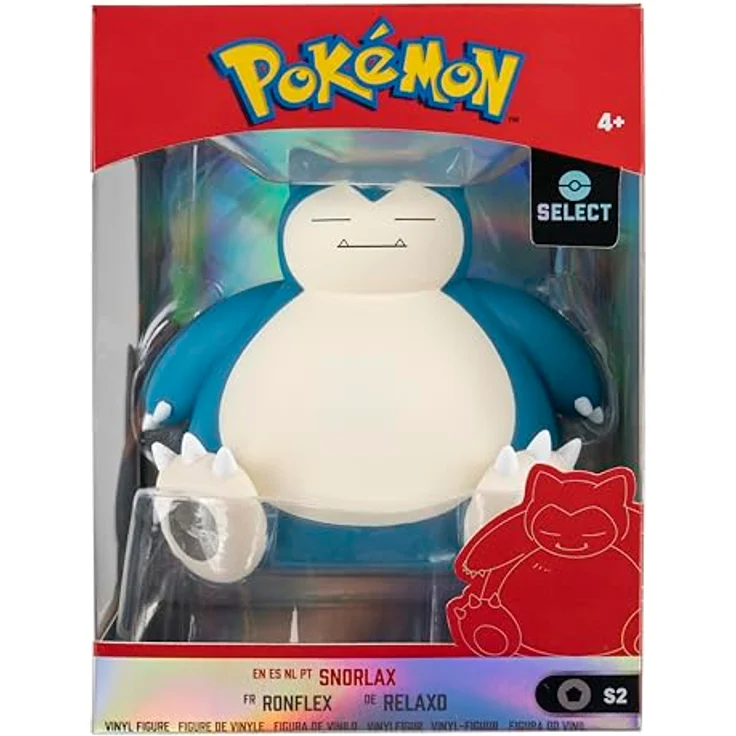 Pokemon Snorlax Select Vinyl-Figur – 10,2 cm Figur aus Vinyl, Authentische Details, Offizielles Pokemon Lizenzprodukt – Bild 5