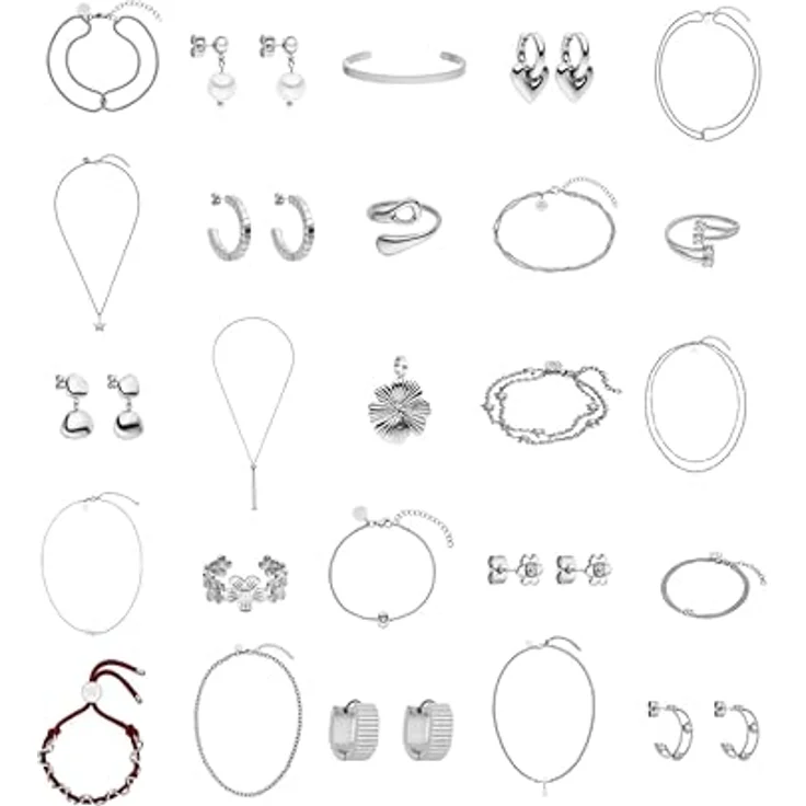 Purelei Damen Adventskalender 5 Ways of Love PUR-25351-Adventcalendar25, 25-teilig mit hochwertigem, wasserfestem Schmuck in Silber – Bild 10