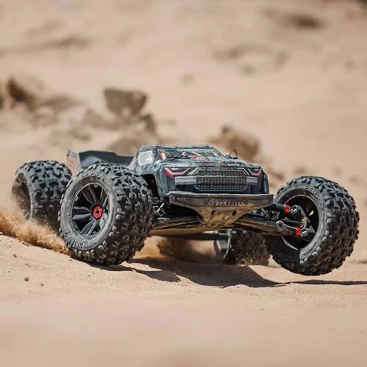 Arrma RC-Monstertruck Kraton 4X4 8S BLX Brushless RTR, Ferngesteuertes Auto, 1:5, mit EXtreme Bash Teilen, Farbe: EXB-Design - Preisvergleich – Bild 9