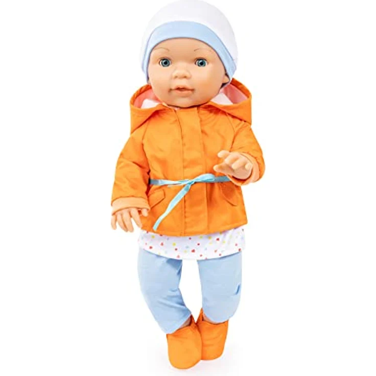 Bayer Puppenkleidung Kleid/Hose orange (Set, 5-tlg) - Fröhlicher Farbmix, leichtes Anziehen – Bild 2