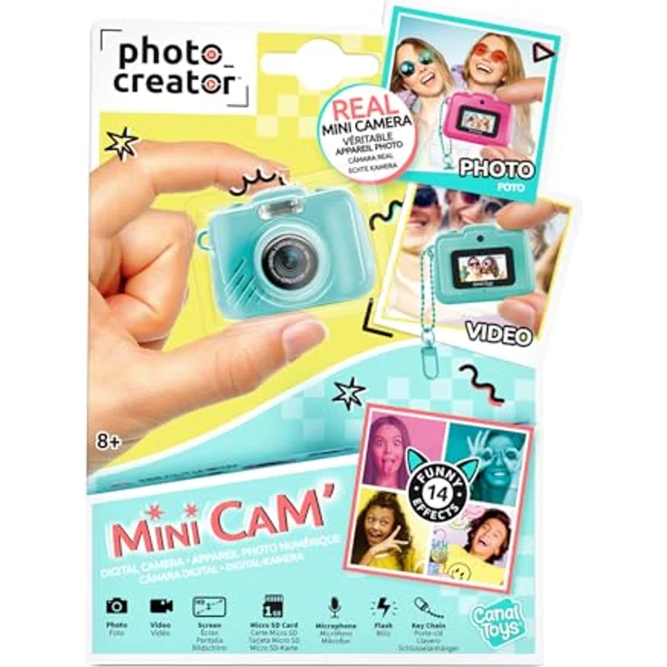 Canal Toys Digitalkamera für Kinder, kompakte Kinderkamera mit 8 MP und integriertem Speicher – Bild 2