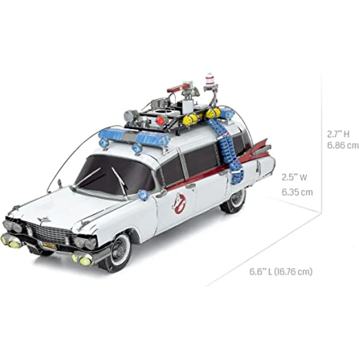 Fascinations Metal Earth ICX230 Ghostbusters Cadillac ECTO-1, lasergeschnittener 3D-Konstruktionsbausatz aus Metall, DIY Modellbausatz mit 3 Metallplatinen, ab 14 Jahren – Bild 3