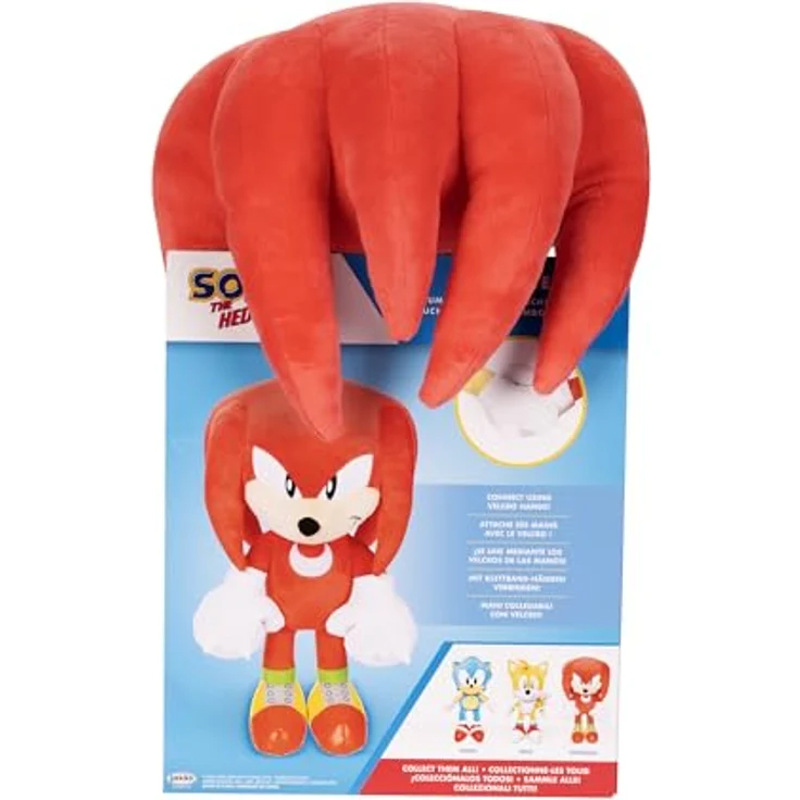 Sonic The Hedgehog Jumbo Plüsch Knuckles Figur, 50cm großes Kuscheltier – Bild 5