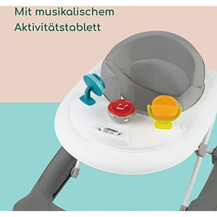 Bebeconfort Explorer Lauflernhilfe, mit abnehmbarem Aktivitätstablett, Einfach zusammenklappbare Lauflernhilfe für Babys, von 6-18 Monaten, bis zu 12kg, Gray Mist – Bild 6
