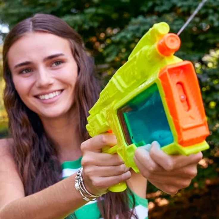 Nerf Super Soaker Dunk-Fill+, Wasserblaster mit 358 ml Tank für sofortige Befüllung, transparent – Bild 5