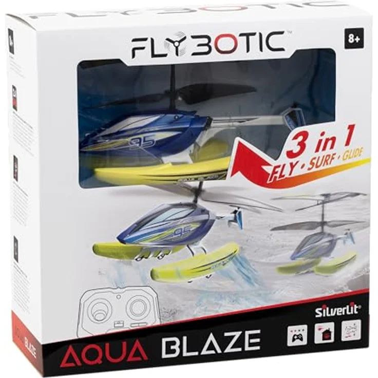 Silverlit Aqua Blaze, Ferngesteuerter Hubschrauber mit 3 Kanälen, 2,4 GHz Steuerung und präziser Geschwindigkeitsregelung – Bild 2