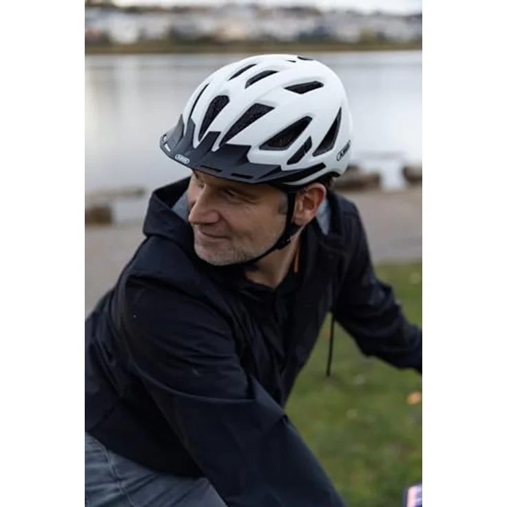 Abus Urban I 3. 0 Fahrradhelm - Polarweiß 56 - 61 cm – Bild 6