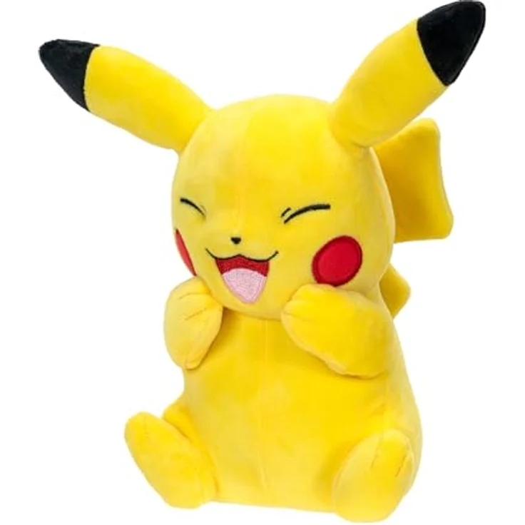 Pokémon PKW3080-20cm Plüsch - Pikachu, offizielles Plüsch, superweich und inspiriert von der Pokémon Zeichentrickserie – Bild 2