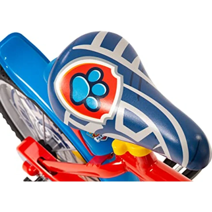Toimsa Kindervelo Rower dziecięcy 16" mit Aluminiumrahmen, mechanischem Scheibenbremssystem, Paw Patrol-Motiv, rot – Bild 3