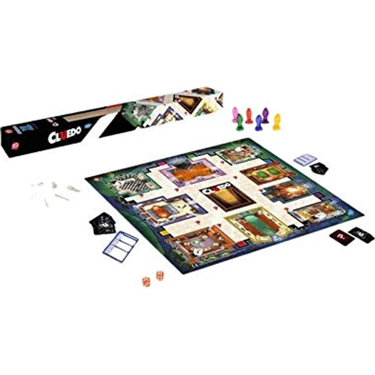 Hasbro Cluedo Junior Spiel - Abwaschbare XL-Spielmatte - Familien- und Kinderspielbrett - Deutsche Version - Preisvergleich – Bild 2